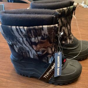 Insulated Kids Mossy Oak camouflage Winter Boots size youth 3